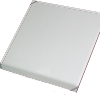 Plateau bois avec verre